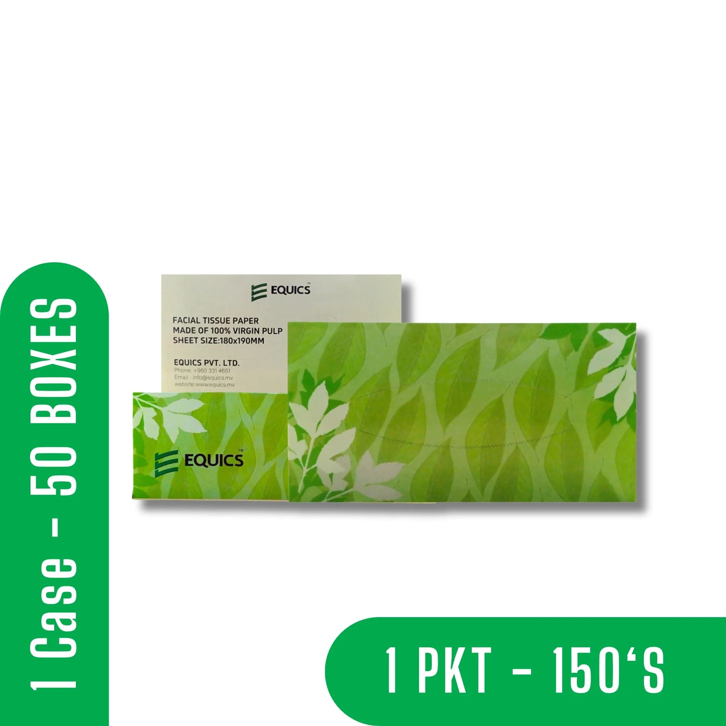 Equics Facial Tissue Paper Box (150's)-Equics Online Store